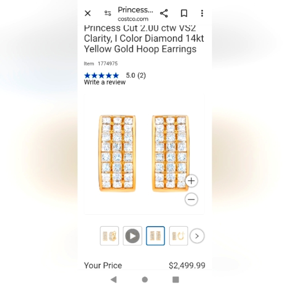 VS2 Diamond earrings